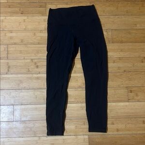 lululemon athletica Black Leggings with Jelly Black Logo